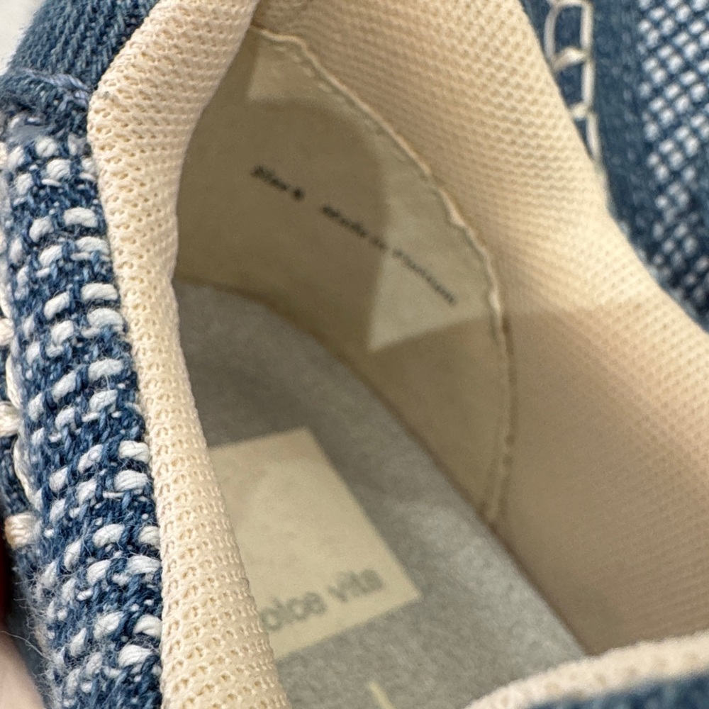 Dolce Vita Blue and Cream Kids Sneakers - Picture 4 of 5